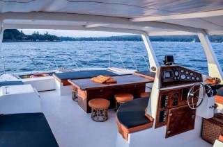 luxury scaramanga catamaran