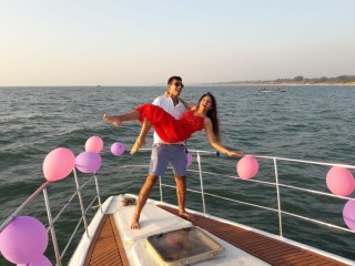 Birthday celebration on Yacht